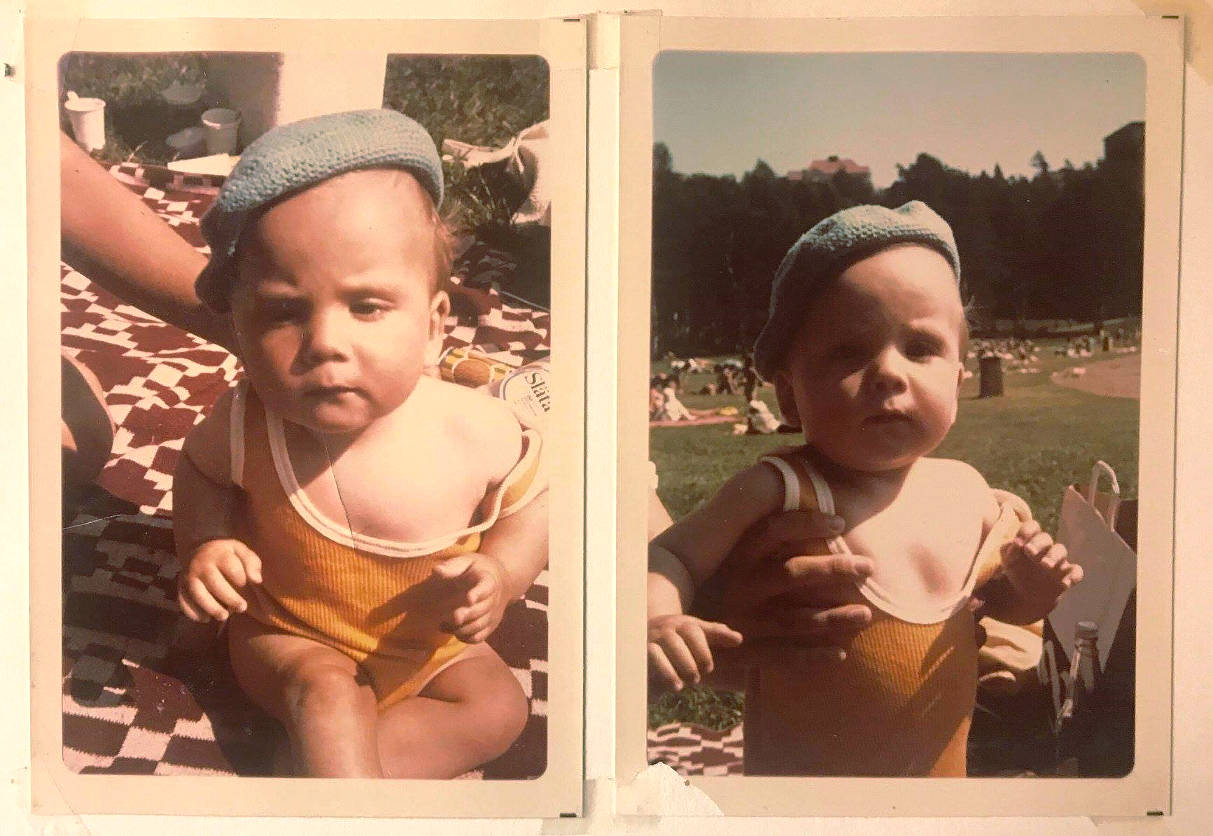 Jens at Nickstabadet in Nynäshamn as a little baby Me as a little baby