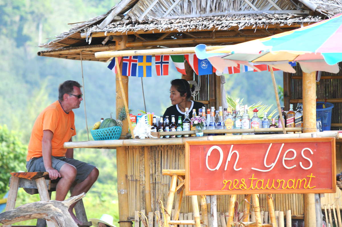 A small cozy beach bar in Khao Lak A beach bar in Khao Lak