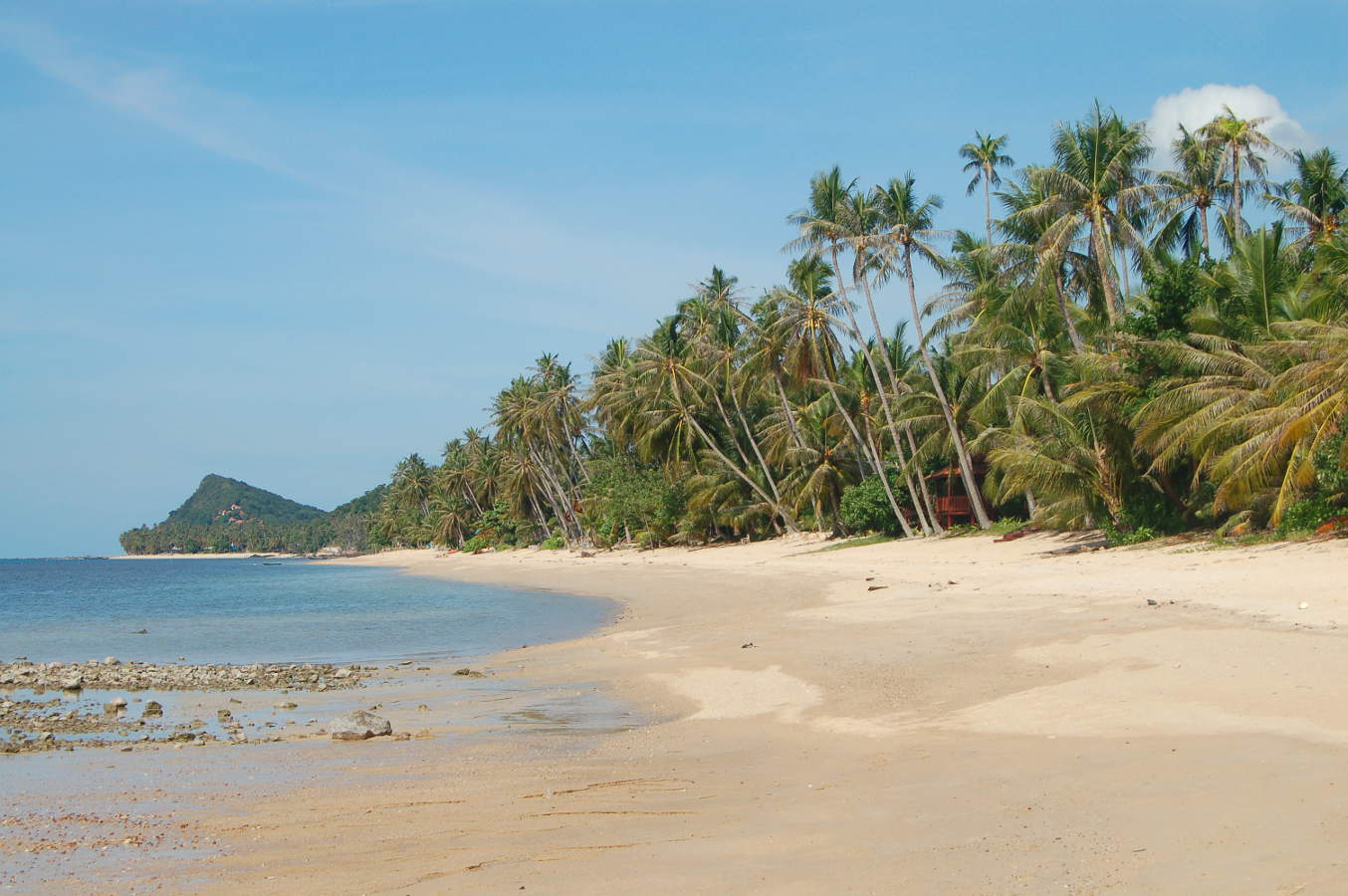 Lipa Noi-stranden på västkusten av Koh Samui Lipa Noi-stranden på västkusten av Koh Samui