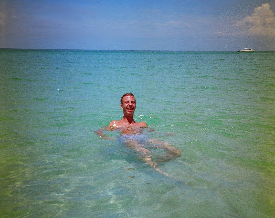 I'm swimming at Lamai Beach